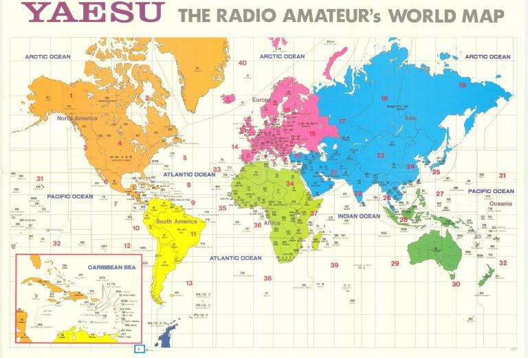 Yaesu The Radio Amateur´s World Map Radio Club de la Araucania